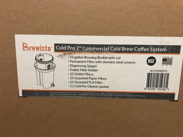 Brewista cold brew system