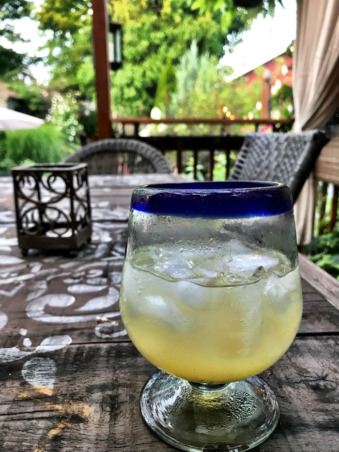cocktails on the deck