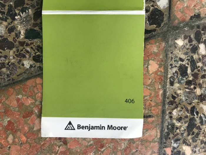 Benjamin Moore green paint
