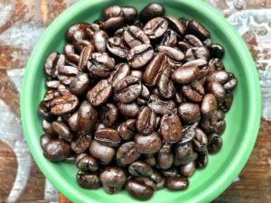 Perfect dark coffee beans