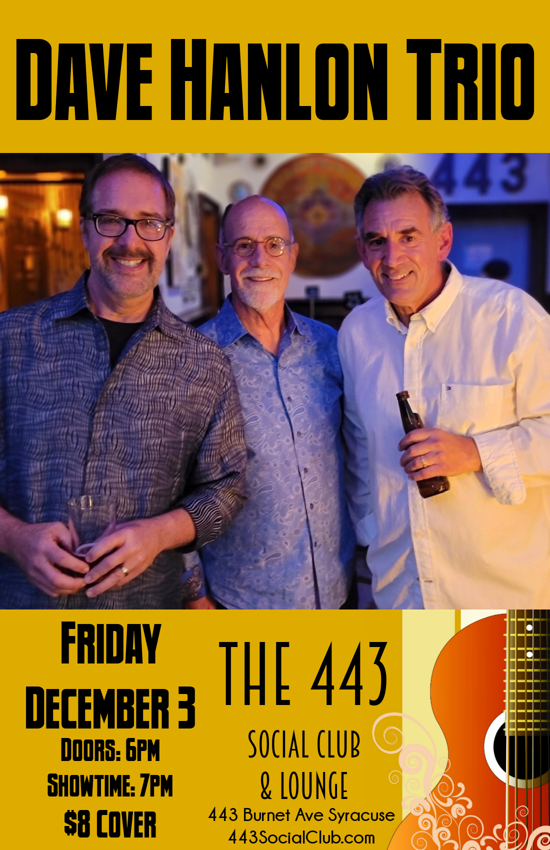 Dave Hanlon Trio - 12/3 - The 443 Social Club & Lounge