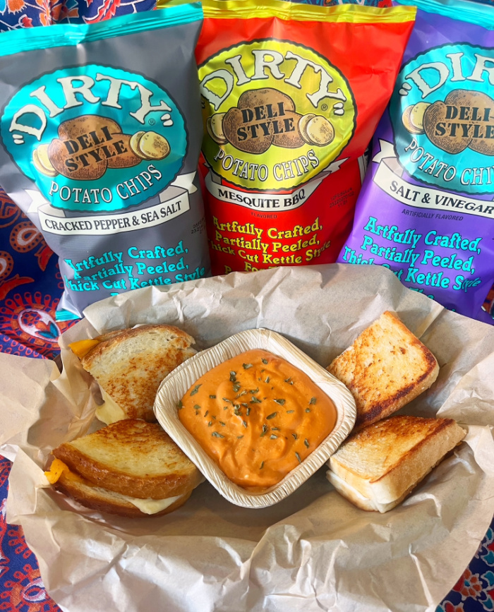 Grilled cheese dippers