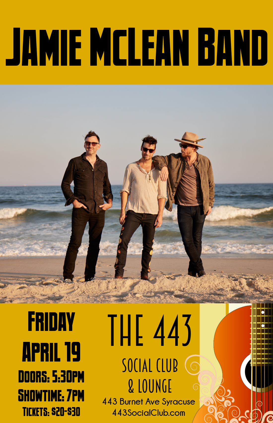 Jamie McLean band at the 443