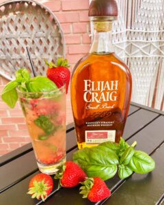 Strawberry Hot Honey Bourbon Smash