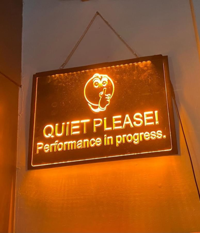 Quiet Please Sign