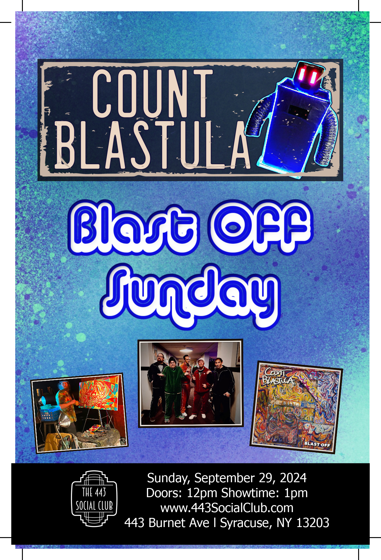 Count Blastula Blast Off Sunday