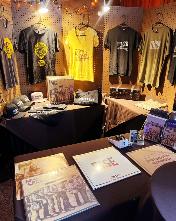 Merch Table - BEFORE